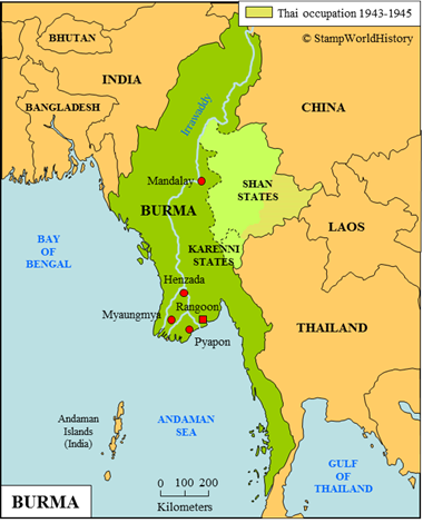 Postal history Burma