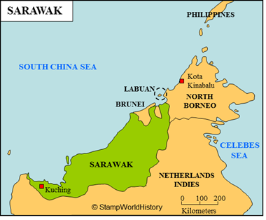Postal history Sarawak