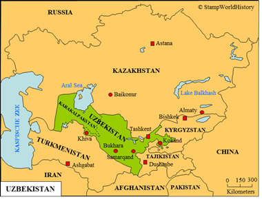 Postal history Uzbekistan