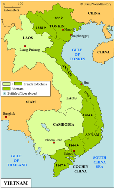 Postal history Vietnam