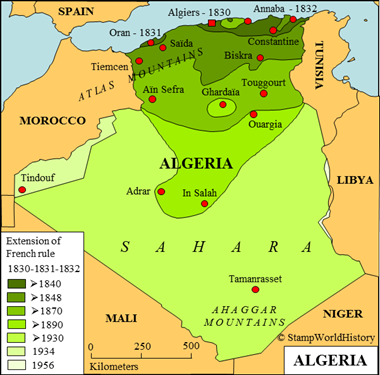 Stamps and postal history Algeria