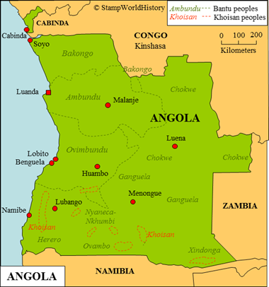 Stamps and postal history Angola
