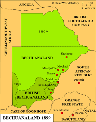 Stamps and postal history Bechuanaland