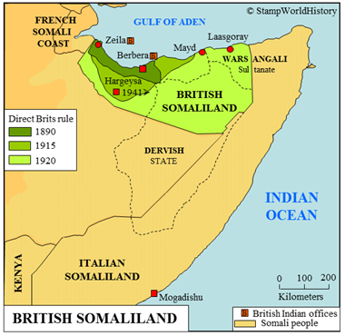 Postal history British Somaliland