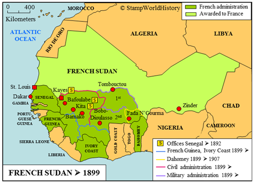 Postal history French Sudan