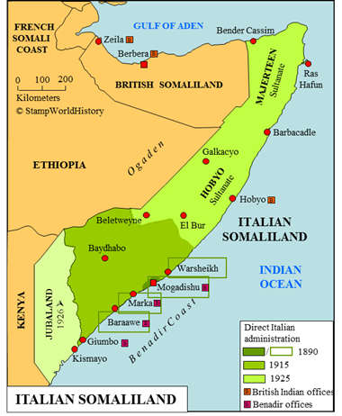 Postal history Italian Somaliland