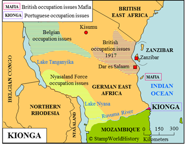 Postal history Kionga