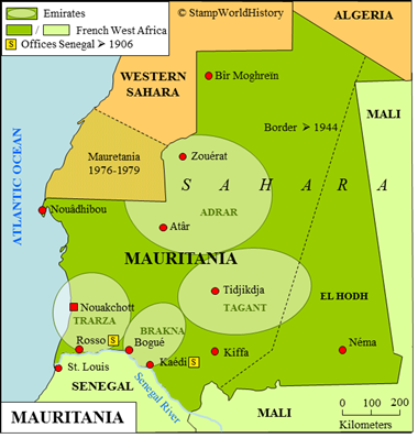 Postal history Mauritania