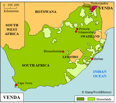Postal history Venda