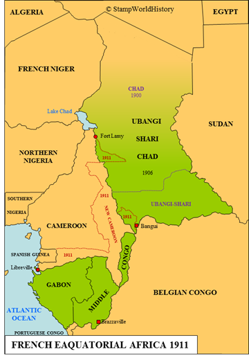 Postal history French Equatorial Africa