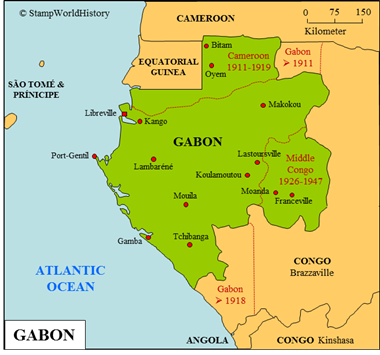 Postal history Gabon