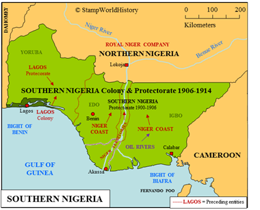 Postal history Southern Nigeria