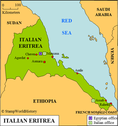 Postal history Italian Eritrea