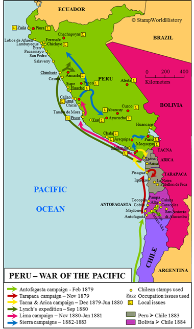 Postal history Peru