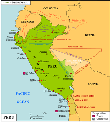 Postal history Peru
