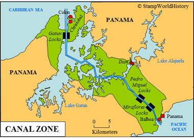 Postal history Canal Zone