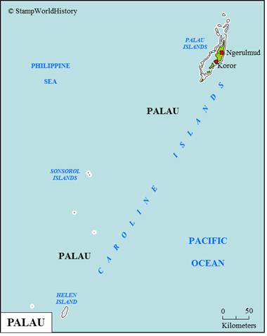 Postal history Palau
