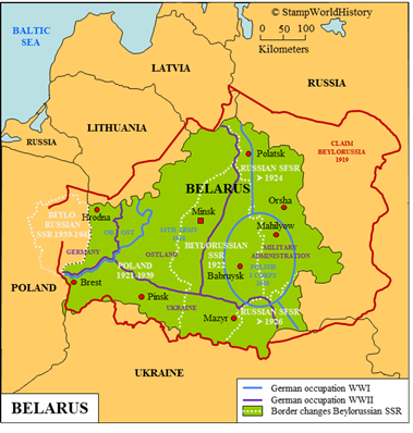Postal history Belarus