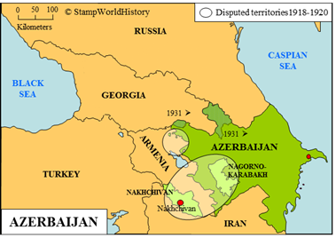 Postal history Azerbaijan 