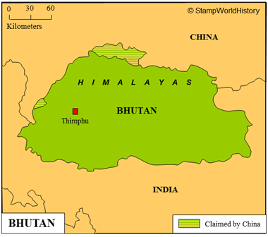 Postal history Bhutan