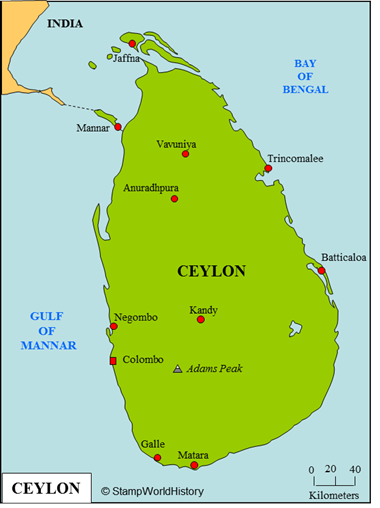 Postal history Ceylon