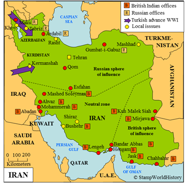 Postal history Iran