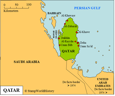 Postal history Qatar