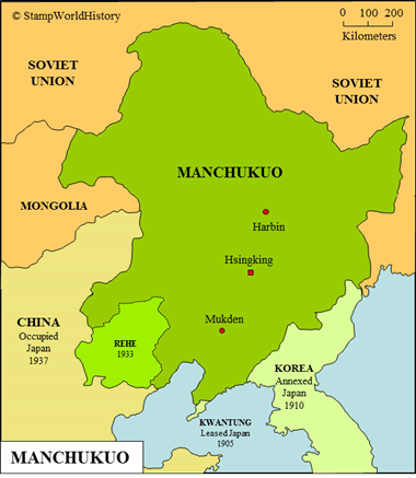 Postal history Manchukuo