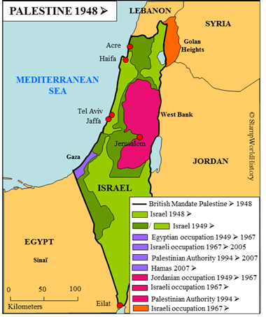 Postal history Palestine