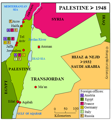 Postal history Palestine