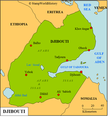 Postal history Djibouti