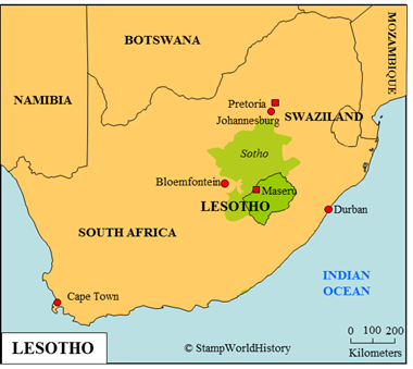 Postal history Lesotho