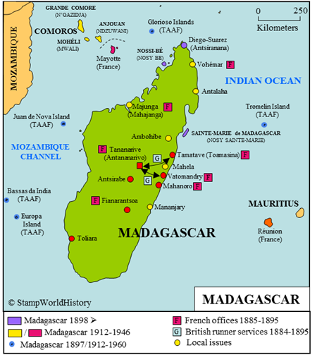 Postal history Madagascar