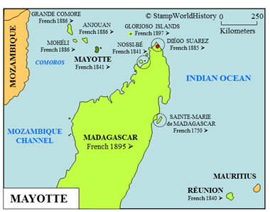 Postal history Mayotte