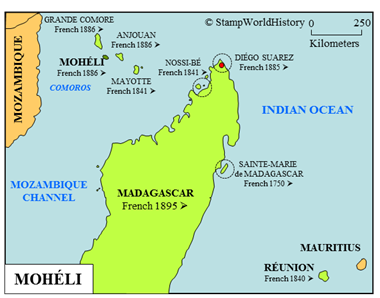 Postal history Moheli