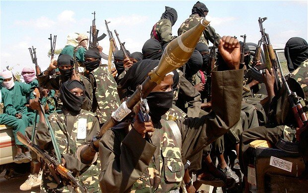 Members of the al-Shabaab faction - one of the many factions in the ongoing Somalia civil war