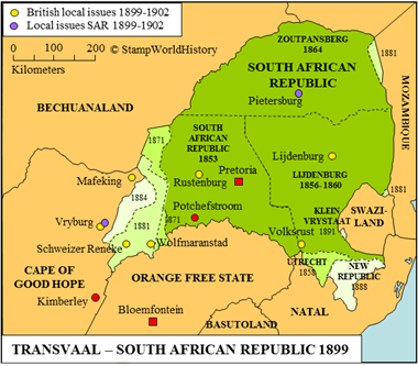 Postal history Transvaal