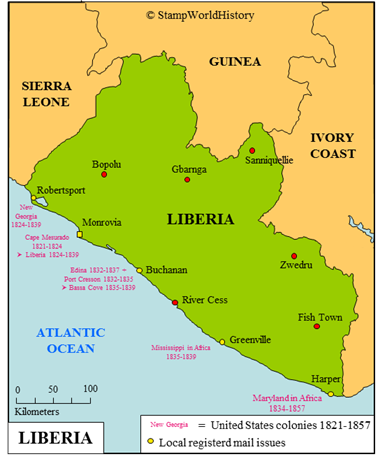 Postal history Liberia