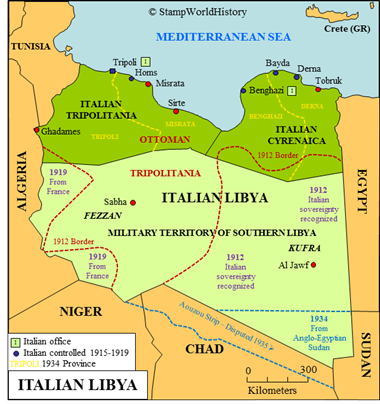 Italian Libya | Stamps and postal history | StampWorldHistory