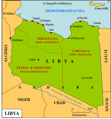 Postal history Libya