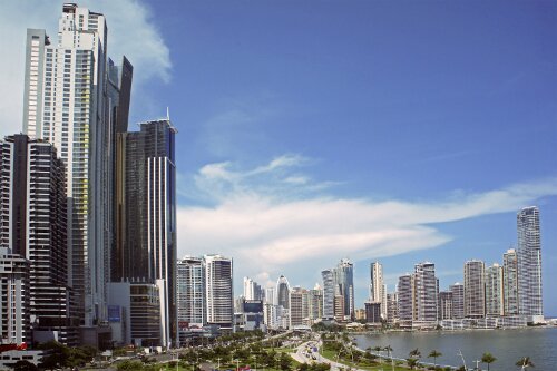 Panama City is the political and commercial capital of Panama. The metropolitan area houses 1.5 million of the 3.6 million people in the country.