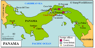 Postal history Panama