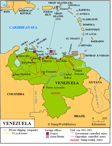 Venezuela | Stamps and postal history | StampWorldHistory