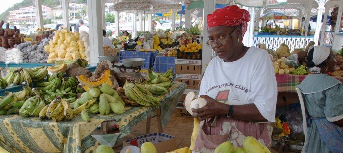 Local market on one of the islands