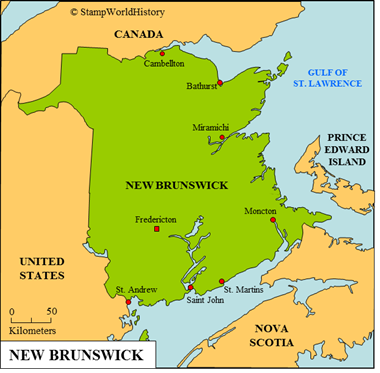 Postal history New Brunswick