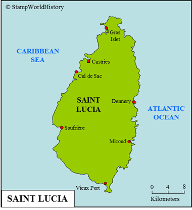 Postal history Saint Lucia