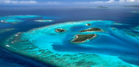 The Tobago Cays are an uninhabited marine reserve in the Grenadines of Saint Vincent - and an entity for which Saint Vincent issues stamps.