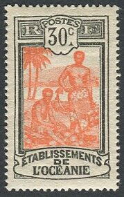 Postal history French Oceania