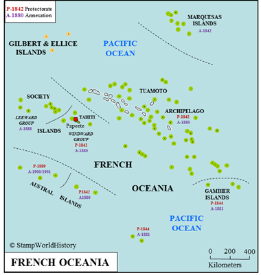 Postal history French Oceania