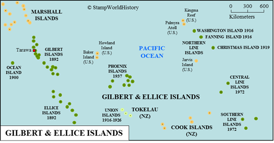 Gilbert & Ellice Islands | Stamps and postal history | StampWorldHistory